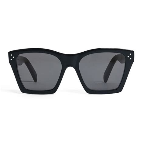 céline cat eye sunglasses in acetate with polarized lenses black