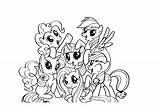 Pony Coloring Crusaders Cutie Mark Little Pages Getcolorings Mlp Fim sketch template