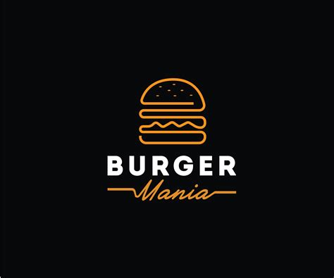 logo design  burger mania  renderman design