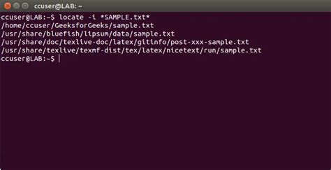 Locate Command In Linux With Examples Geeksforgeeks