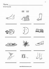 Oo Worksheets Phonics Sound Words sketch template