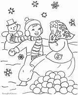 Christmas Coloring Pages Winter Scene Scenes Easy Drawing Kids Season Printable Scenery Clipart Raisingourkids Clip Holiday Printing Help Story Snowman sketch template