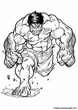 Hulk Superheroes sketch template