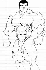 Dessin Musculation Coloriage Bodybuilder Imprimer Maternelle sketch template