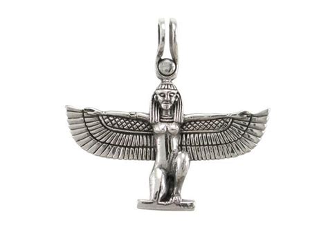 925 sterling silver egypt egyptian goddess isis hathor sekhmet winged