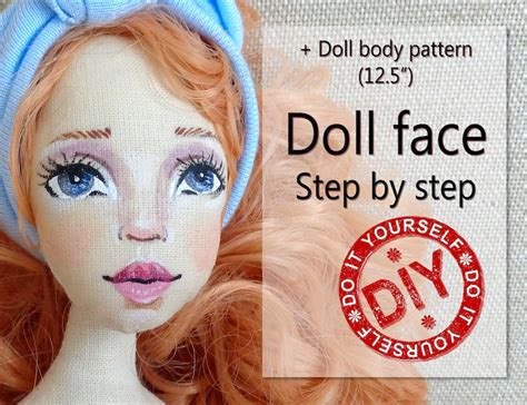 draw  doll face tutorial step  step  beginners etsy