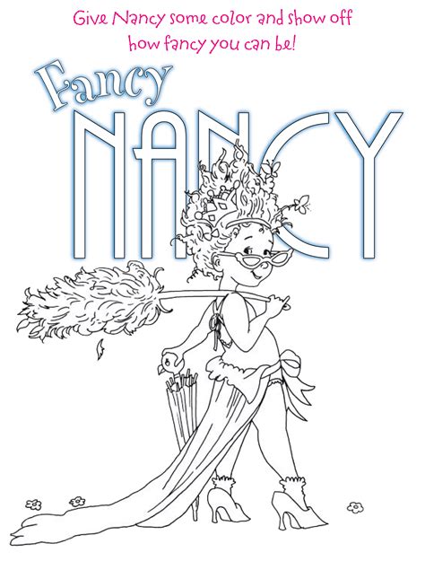 inspirational photograph printable fancy nancy coloring pages