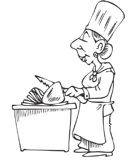 baby chef coloring page  printable coloring pages  kids