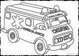 Ambulance Coloring Pages Printable Rescue Vehicles Colouring Print Car Truck Color Sheets Kids Clipart Jeep Emergency Road Off Cars Building sketch template