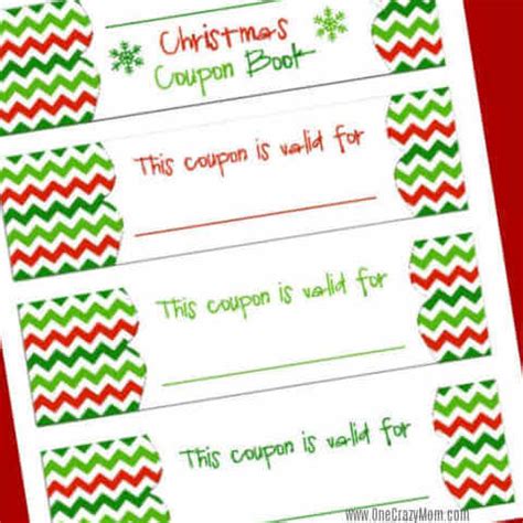 christmas coupon book printable homemade christmas coupons