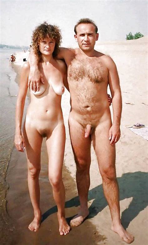 father with small dick with his hairy girl on the nude beach