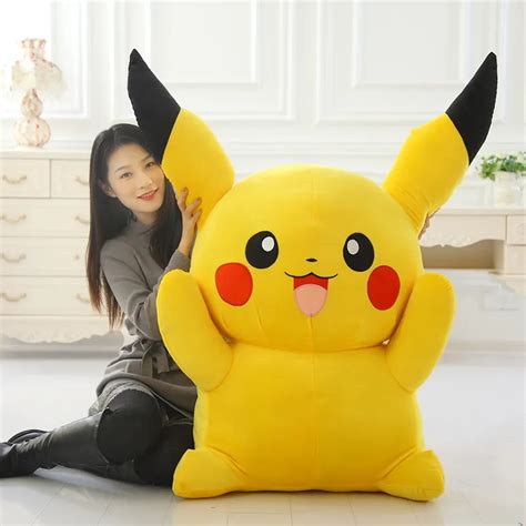huge plush pikachu toy  big stuffed pikachu doll gift  cm