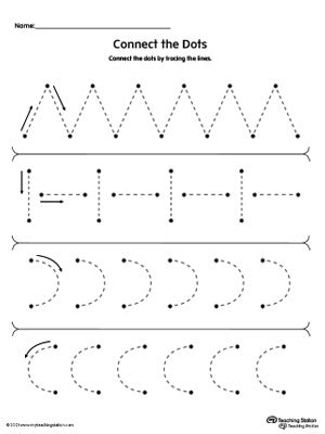 trace  lines  connect  dots myteachingstationcom