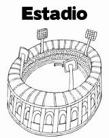 Colorear Estadio Estadios Deporte Todo Q85 sketch template