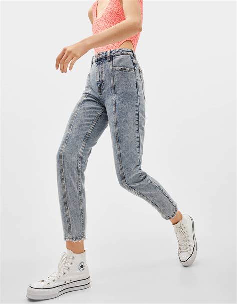 womens mom jeans spring summer  bershka