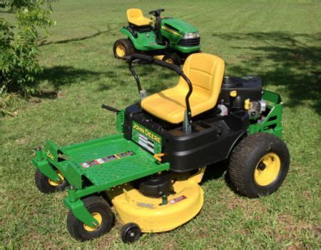 john deere eztrak   turn mower takes  work   yardwork gear diary