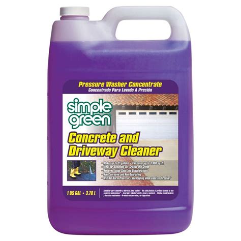 simple green  oz concrete  driveway cleaner pressure washer concentrate