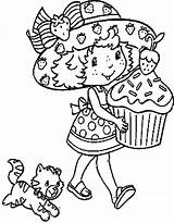 Coloring Strawberry Shortcake Pages Printable Popular sketch template