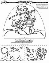 Pirate Adventure Coloring Pages Crayola sketch template