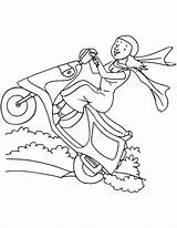Stunt Scooter Coloring Pages Template Scooty sketch template