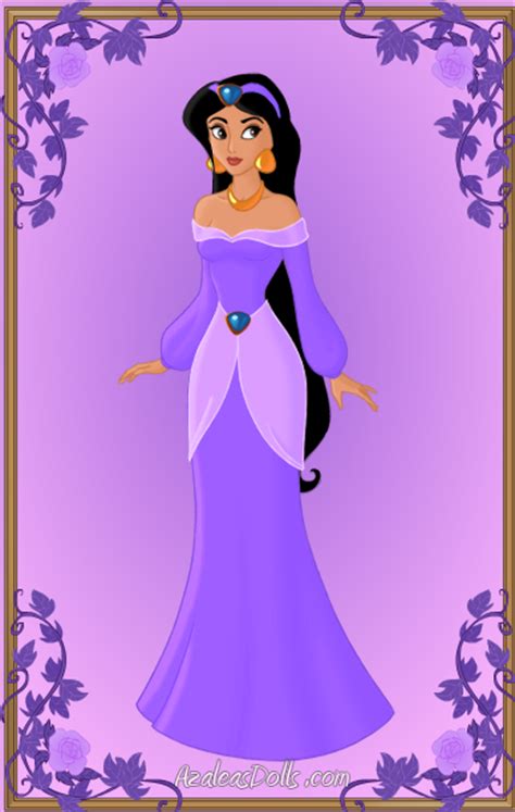 Princess Jasmine Purple Dress By Scooterbug1998 On