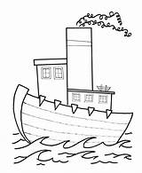 Boat Coloring Pages Boats Printable Color Simple Shapes Kids Sheets Tug Print Shape Toy Learning Years Steamboat Kid Cars Activities sketch template