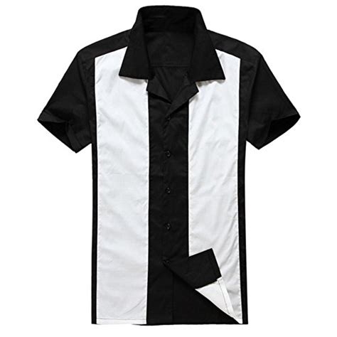 generic men s 50s male clothing rockabilly style fashion indie mens fifties bowling shirts 3