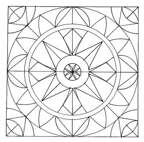geometric coloring pages  coloringkidsorg