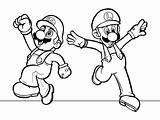 Mario Bros Super Coloring Pages Getdrawings sketch template