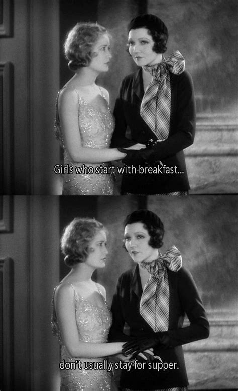 we had faces then — miriam hopkins and claudette colbert in the