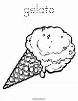 Cone Gelato Vanilla Cones Tracing Noodle Built Twistynoodle Twisty Templates sketch template