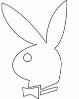 Playboy Bunny Coloring Pages Tattoo Drawing Template Drawings Outline Play Boy Cake Logo Templates Cakes Sketch Vector Printable Easter Party sketch template