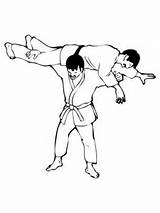 Judo Guruma Kata Coloring Martial Arts Throwing Supercoloring Pages Fight Printable Categories sketch template