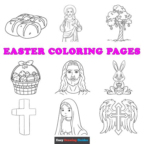 printable easter coloring pages  kids
