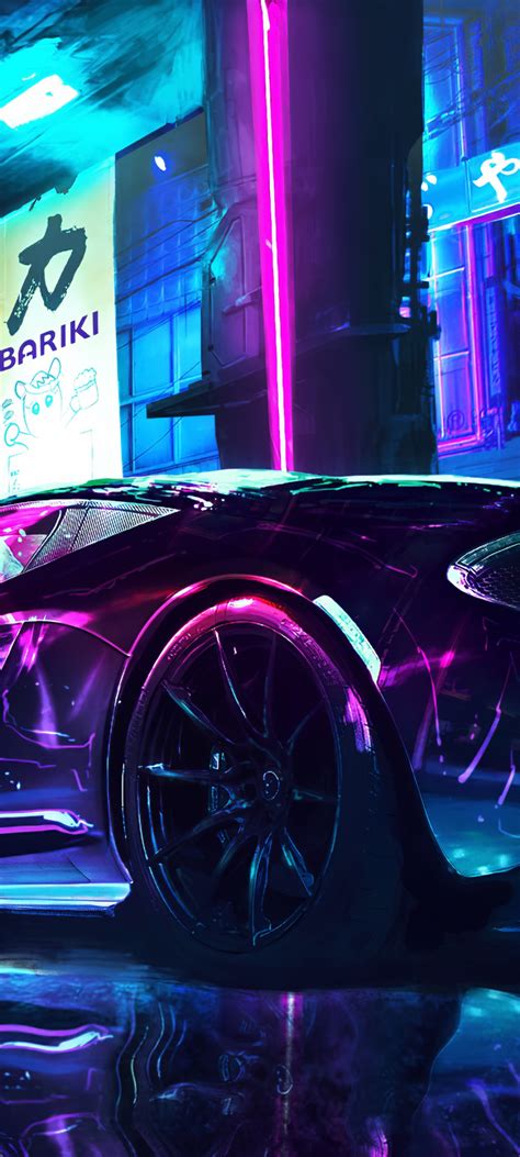 cyberpunk  wallpaper mclaren supercars neon art cars