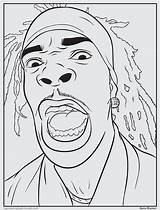 Coloring Pages Lil Wayne Rap Book Drawing Tumblr Bun Drawings Busta Rhymes Activity Color Hop Hip Sheets Jumbo Printable Adult sketch template