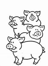 Coloring Pages Cute Toddler Animal Pig Printable Toddlers Kids Colouring Animals Jesus Color Patterns Silhouette Pigs Evil Mark Peppa Clipart sketch template