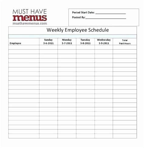 pin  daily  weekly schedule templates