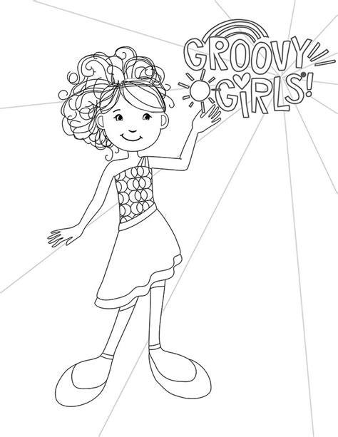 groovy girls  coloring pages coloring pages disney characters