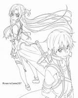 Sword Online Coloring Pages Family Anime Asuna Lineart Drawing Cool Library Clipart Book Desenho Clip sketch template