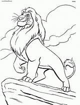 Coloring Lion King Pages Printable Popular sketch template
