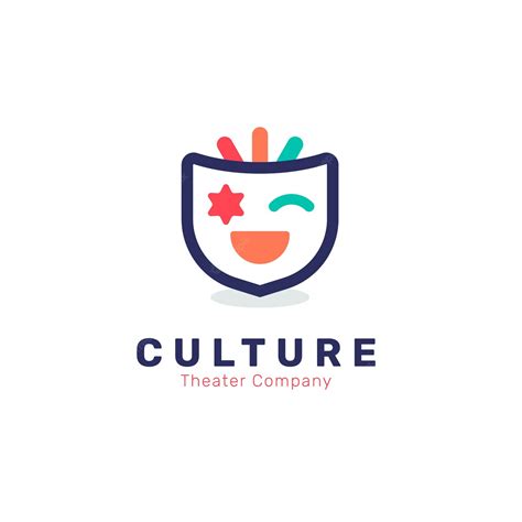 vector flat design culture logo template