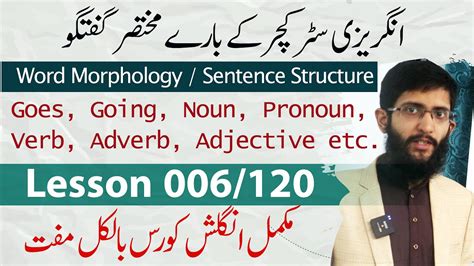 lecture  types  english strucutres word morphology sentence