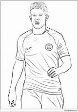 Bruyne Kevin Coloring Pages Football Player Color Printable Soccer Coloringpagesonly Print Kids sketch template