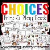 red  green choices printables worksheets teachers pay teachers