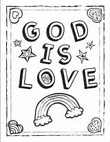 Coloring Pages Sheets God Kids School Valentine sketch template