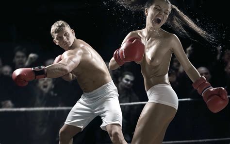wallpaper boxing boxing gloves wrestling ring topless oiled wet tits boobs desktop