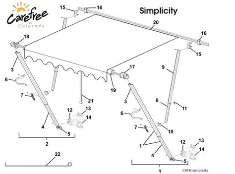 dometic rv awning parts diagram wiring diagrams manual