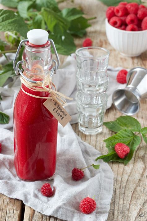himbeerlimes rezept himbeeren likoer selber machen
