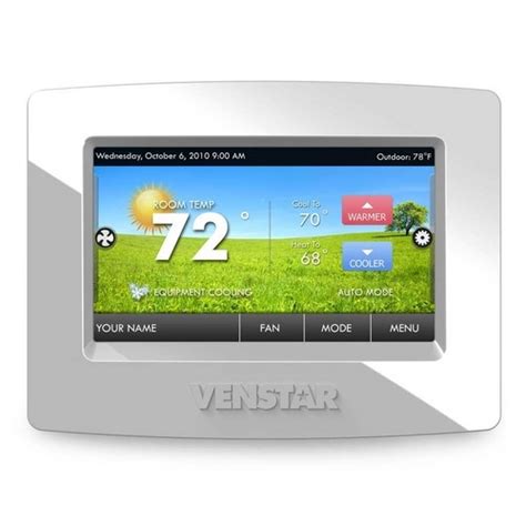 venstar  venstar  day  heat cool thermostat  built  wi fi dcne